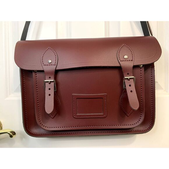 The Cambridge Satchel Company Oxblood Red 13" Crossbody Satchel - NWOT - Picture 1 of 11